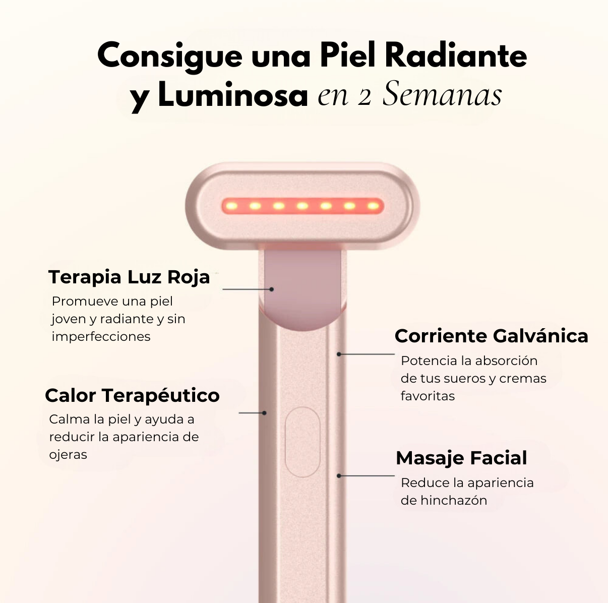 Luminis 4D ™ Terapia Facial LED antiarrugas y manchas