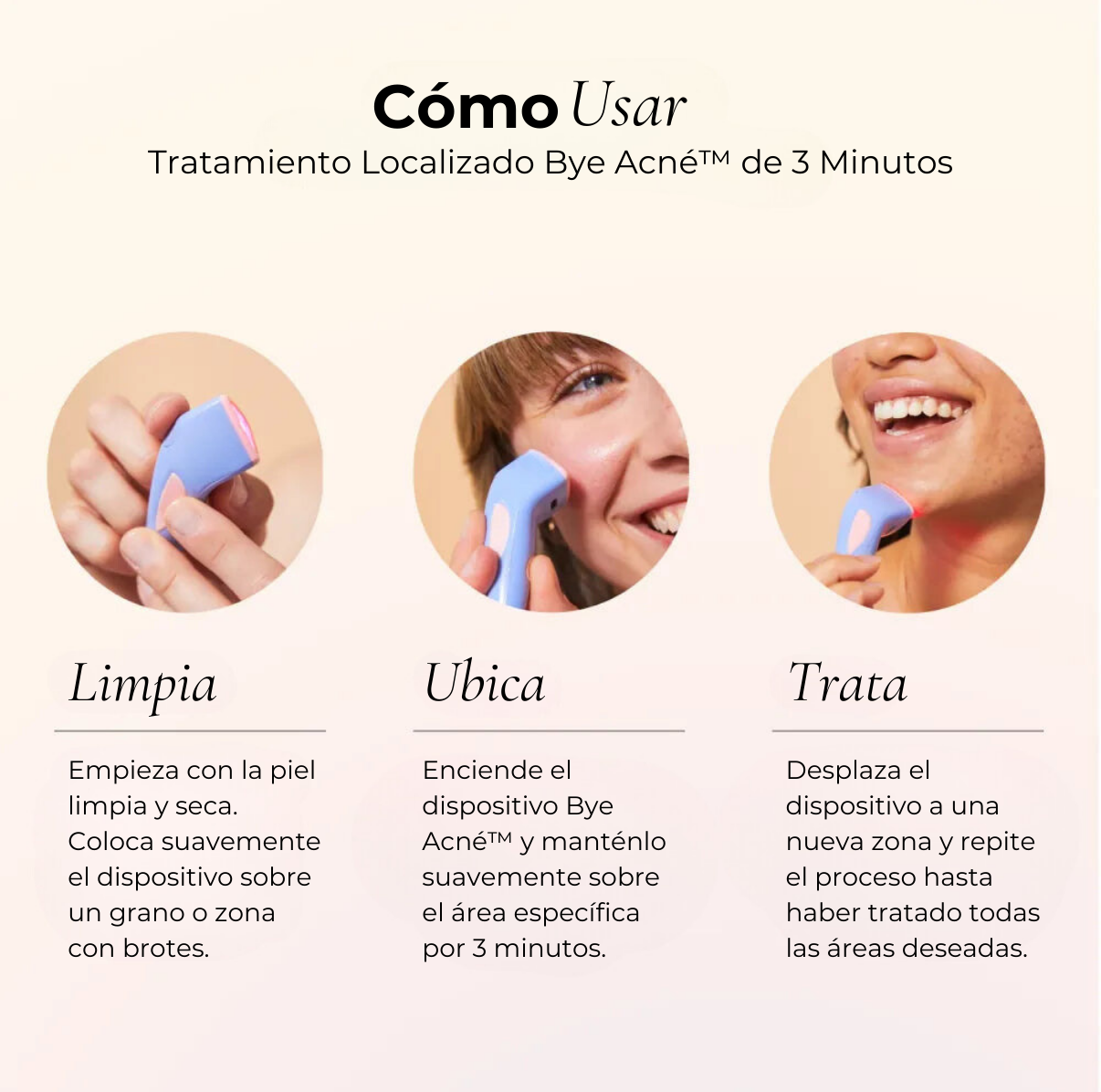Bye Acné™ Tratamiento para las espinillas en 3 minutos
